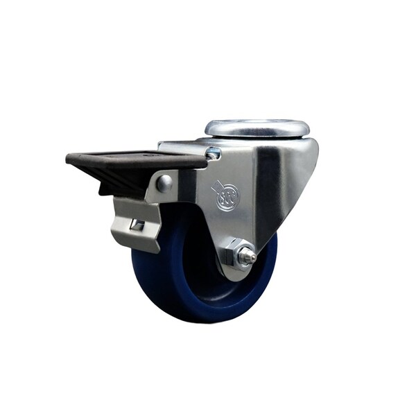 3'' Solid Poly Wheel Swivel Bolt Hole Caster with Posi Lock Brake